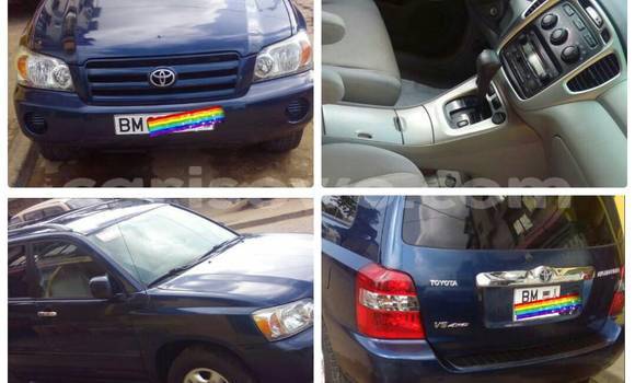 Buy Used Toyota Highlander Blue Car in Cotonou in Benign Buy Used Toyota Highlander Blue Car in Cotonou in Benign