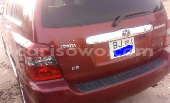 Acheter Occasion Voiture Toyota Highlander Rouge à Cotonou, Benin Acheter Occasion Voiture Toyota Highlander Rouge à Cotonou, Benin
