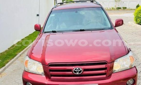 Acheter Occasion Voiture Toyota Highlander Rouge à Cotonou, Benin