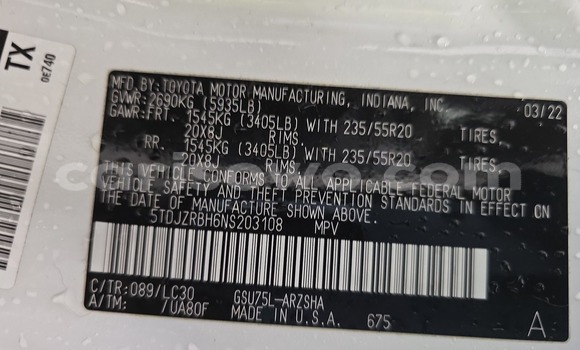 Sayi Sabo Toyota Highlander Sauran Mota in Cotonou a Benin Sayi Sabo Toyota Highlander Sauran Mota in Cotonou a Benin