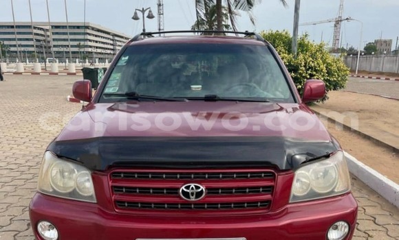 Acheter Occasion Voiture Toyota Highlander Rouge à Cotonou, Benin
