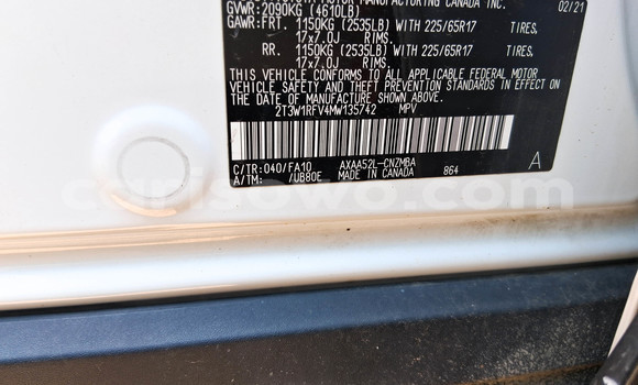 Acheter Occasion Voiture Toyota RAV4 Blanc à Cotonou, Benin Acheter Occasion Voiture Toyota RAV4 Blanc à Cotonou, Benin