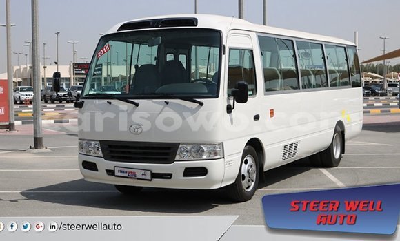 Sayi Imported Toyota Coaster White Babbar mota in Import - Dubai a Benin