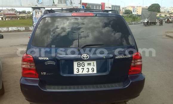 Buy Used Toyota Highlander Blue Car in Cotonou in Benign Buy Used Toyota Highlander Blue Car in Cotonou in Benign