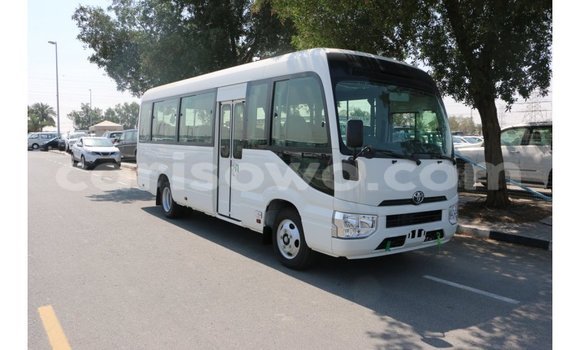 Sayi Imported Toyota Coaster White Babbar mota in Import - Dubai a Benin