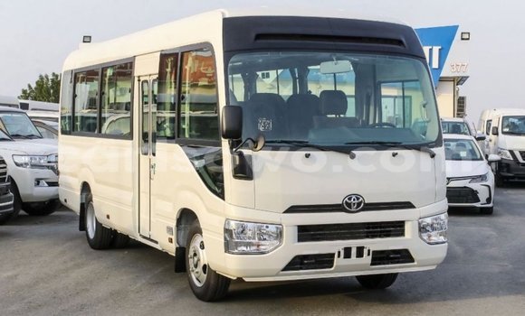 Sayi Imported Toyota Coaster White Babbar mota in Import - Dubai a Benin Sayi Imported Toyota Coaster White Babbar mota in Import - Dubai a Benin