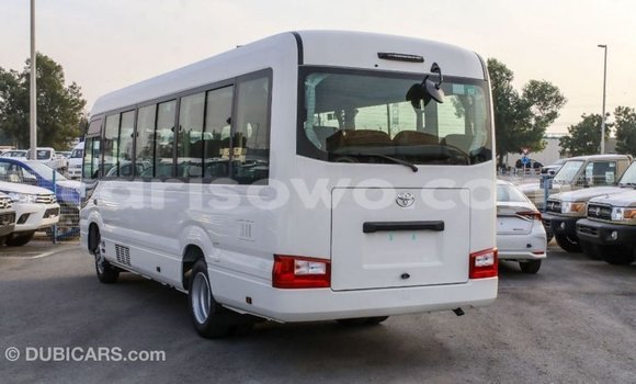 Sayi Imported Toyota Coaster White Babbar mota in Import - Dubai a Benin Sayi Imported Toyota Coaster White Babbar mota in Import - Dubai a Benin