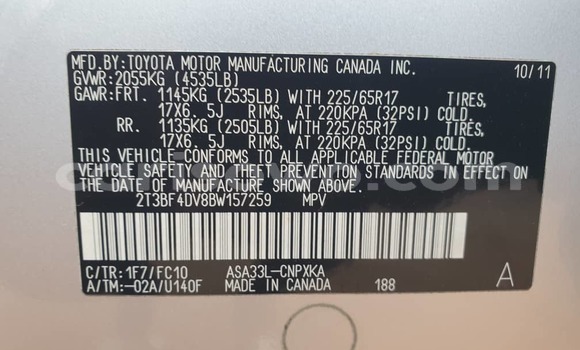 Buy New Toyota RAV4 Silver Car in Cotonou in Benign Buy New Toyota RAV4 Silver Car in Cotonou in Benign