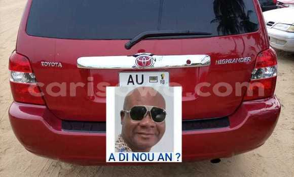 Acheter Occasion Voiture Toyota Highlander Rouge à Cotonou, Benin