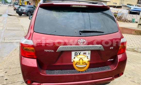 Buy Used Toyota Highlander Red Car in Cotonou in Benign Buy Used Toyota Highlander Red Car in Cotonou in Benign
