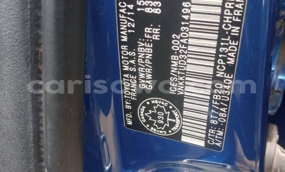 Sayi Na hannu Toyota Yaris Blue Mota in Cotonou a Benin Sayi Na hannu Toyota Yaris Blue Mota in Cotonou a Benin