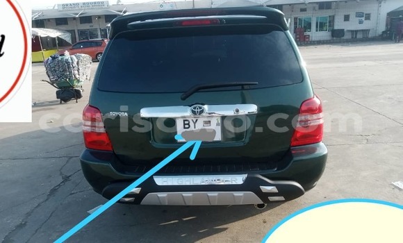 Sayi Na hannu Toyota Highlander Green Mota in Cotonou a Benin Sayi Na hannu Toyota Highlander Green Mota in Cotonou a Benin