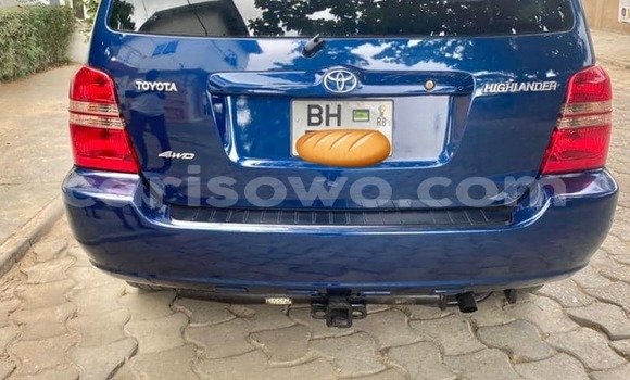 Buy Used Toyota Highlander Blue Car in Cotonou in Benign Buy Used Toyota Highlander Blue Car in Cotonou in Benign