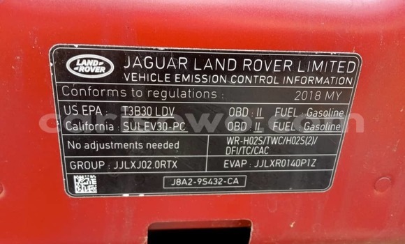 Ra Àlòkù Land Rover Range Rover Velar Red Ọkọ̀ in Cotonou ni Benin Ra Àlòkù Land Rover Range Rover Velar Red Ọkọ̀ in Cotonou ni Benin