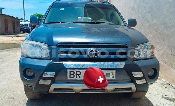 Sayi Na hannu Toyota Highlander Blue Mota in Cotonou a Benin Sayi Na hannu Toyota Highlander Blue Mota in Cotonou a Benin