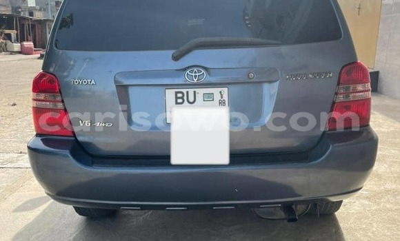 Buy Used Toyota Highlander Blue Car in Cotonou in Benign