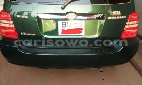 Sayi Na hannu Toyota Highlander Green Mota in Cotonou a Benin Sayi Na hannu Toyota Highlander Green Mota in Cotonou a Benin