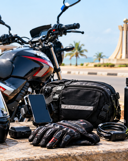 Thumb coastal motorcycle gear setup